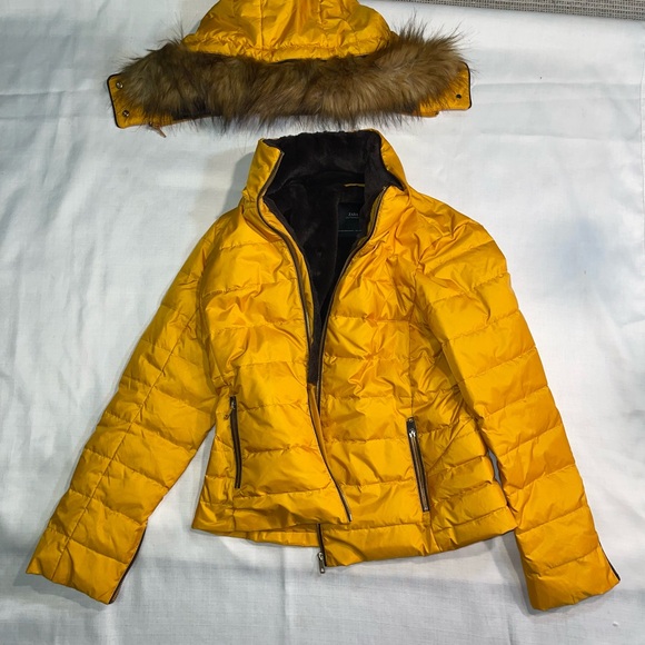 Zara Brown Faux Fur Outerwear - Picture 10 of 12